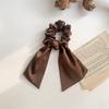 Coreano Lazo Grande Accesorios para el Cabello Diadema para Mujer Verano Banda de Goma Simple Elegante Coletero para Cola de Caballo Alta Horquilla Cuerda para el Cabello Venta al por Mayor
