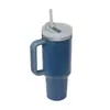 Taza de coche de segunda generación de 40 oz con logotipo, taza de gran capacidad con asa, taza de hielo para coche transfronteriza, taza de agua fría con aislamiento