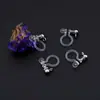 Directo de fábrica accesorios para joyería DIY clip para oreja de resina transparente pin de metal colgante sin agujero en la oreja convertidor de clip para oreja