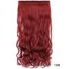 Peluca Transfronteriza Fabricante Mayorista Clip de Una Pieza Extensiones de Cabello Largo Rizado de Cinco Clips Piezas de Peluca de Comercio Exterior Europeo y Americano