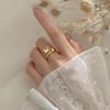 Anel Borboleta Doce Floresta de Prata S925 para Mulheres com Camada Dupla Elegante e Fileira de Diamantes Estilo Coreano Joia de Mão J8930