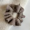 Coreia do Sul cor sólida lã anel de cabelo de intestino grosso macio mohair base cerosa versátil doce temperamento corda de cabelo para coque baixo cabelo