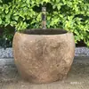 Piscina para Fregar con Piedra Patio Retro Lavabo para Fregar Piedra Natural Arte Lavabo para Fregar Hogar Jardín Lavabo Exterior Venta al por Mayor
