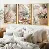 Pintura de Lienzo de Tres Piezas para Sala de Estar y Dormitorio, Lienzo al Óleo de Alta Definición, Pintura Decorativa Estilo Chino, Arte de Pared, Hecho a Medida para Clientes