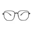 Gafas de Montura Grande Irregulares Marrones de Gama Alta Europeas y Americanas para Mujeres con Miopía Leve, Aptas para Graduación, Aspecto Natural, Maquillaje Ligero, Versátiles y Modernas