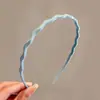 Diadema fina ondulada para mujer, alta en la coronilla, con dientes, antideslizante, para sujetar el cabello en su lugar, adecuada para lavarse la cara, aplicar mascarilla facial y uso diario como accesorio para el cabello