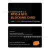 Cartão de Blindagem RFID Personalização Anti-Cópia Anti-Leitura Informação COB Cartão Anti-Furto Personalização de Cartão de Blindagem NFC