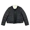2026 Moda Nuevo Estilo Holgada de Alta Gama Patchwork Chaqueta de Algodón para Mujer Invierno Corta Cálida Adelgazante Abrigo para Petite