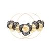 Selección estricta de luz de decoración de pared de metal de hierro transfronterizo de lujo doble redondo colgante de pared porche sala de estar colgante decorativo