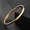 Pulseira de Aço Titânio Mais Vendida para Homens, Estilo Simples Europeu e Americano, Pulseira de Aço Inoxidável Antidescoloração para Casais, Joia da Moda