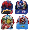 Sombrero Infantil de Comercio Exterior Dibujos Animados Anime Super Mario Estampado de Araña Gorra de Béisbol Niños Niñas Niños Sombrero de Ala Plana