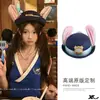 Chapéu de Orelhas de Coelho da Oficial Judy Zootopia Chapéu de Cabeça Grande Acessório de Cabeça Adequado para o Parque de Diversões da Disney