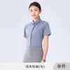 Camisa de trabajo profesional, camisa de uniforme de trabajo con logo bordado, traje sin arrugas de manga corta para entrevistas, unisex de manga larga de verano