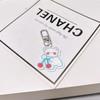 Bonito cartoon urso chaveiro acrílico Internet celebridade estilo coreano carro chaveiro casal estudante chave pingente