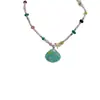 Collar de Conchas de Dopamina con Cuentas para Mujer, Vacaciones de Verano en la Playa, Cadena de Cuello de Gama Alta Nicho, Accesorio de Cadena para Clavícula