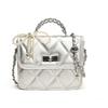 Lingge Bordado Bolsa Pequena Feminina 2024 Nova Chegada Moda All-Match Chain Crossbody Bolsa Simples Casual Ombro Pequena Bolsa Quadrada