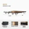 Nova Cama Minimalista Estilo Italiano em Aço Carbono para Quarto Principal, Cama de Casal 1,8m Sem Cabeceira, Cama Economizadora de Espaço Sem Cola