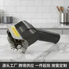 Cepillo eléctrico para barbacoa, herramienta de limpieza para parrilla de barbacoa, cepillo de limpieza para barbacoa multifuncional con batería de litio, duración de batería de 2000MAH