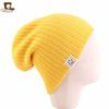 Etiqueta de tela para niños Gorro de lana con tablero ligero Gorro de punto Pañuelo para la cabeza de bebé Gorro JDKM-22