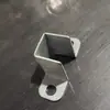 Accesorios para Barandillas de Acero Zincado, Conector en U para Tubo Cuadrado, Tapón Interno, Soporte de Columna Cuadrada Fijo en Forma de U, Marco en Forma de U
