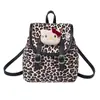 Outono de 2026 Nova Bolsa de Mão Feminina Pequena Moda Vintage Casual Estampa de Leopardo Bolsa de Ombro Mochila para o Trabalho Atacado
