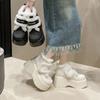 2024 Inverno Nova Chegada Botas de Cano Curto Calçados Quentes de Algodão Grosso para Exterior Velcro Sola Grossa Botas de Neve Femininas
