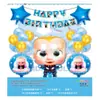 24 PIEZAS Venta Caliente Transfronteriza Película de Aluminio Traje de Globos de Cumpleaños Juguete de Dibujos Animados para Niños Globo Decoraciones para Fiesta de Cumpleaños