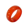 2024 Nuevo Anillo de Ágata Roja Imitación Joyería Femenina Anillo de Alta Calidad Regalo