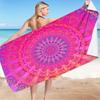 Toalla de Playa Cuadrada de Microfibra Más Vendida Transfronteriza Material de Toalla Toalla Cuadrada Impresión Digital 3D Estilo Mandala A partir de Una Pieza
