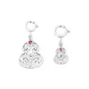 Plata Esterlina S925 Plata Lisa Recortada Retro Colgante de Calabaza DIY Cuentas Pulsera Collar Colgante Material Accesorios de Plata