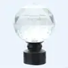 Varão de cortina com cabeça de cristal, varão de cortina de alta qualidade com cabeça decorativa de cristal, modelo 2026