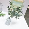 Decoración de sauce de hoja de sauce de 5 puntas planta verde artificial flor artificial hoja verde decoración de boda arreglo floral sauce hoja ratán colgante de pared