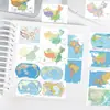 17 Adesivos de Mapa de Estudo de Geografia, Anotações de Geografia, Mapas Comuns de Prova de Geografia para Ensino Fundamental II e Médio, Mapas de Revisão para Férias