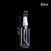 Botella de Spray 30ml Botella de Plástico Pet Sub-Botella Perfume Botella Vacía Nebulización Fina Spray Lateral Botella de Muestra Transparente Botella de Spray