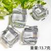Cubo de Gelo Simulado Cubo de Gelo Transparente Saco Surpresa Par Glitter Fino Cubo de Gelo Luminoso Cápsulas de Gelo Pedra de Cristal Bar Adereços para Fotografia