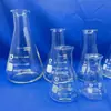 Matraz Triangular, Matraz Erlenmeyer de Vidrio, Matraz Erlenmeyer de Fondo Plano, Matraz Triangular para Experimentos Químicos, Material de Vidrio de Laboratorio