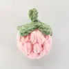Producto Terminado: Colgante de Girasol Tejido a Crochet con Hilo de Caqui Hecho a Mano Adorno de Fruta DIY