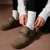 Zapatos de Algodón con Velcro para Mujer Otoño/Invierno Diseño de Bordado Retro Ligeros de Suela Plana Fuente Mayorista de Segundo Nivel para Supermercados Zapatos Versátiles