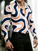 Comércio Exterior Transfronteiriço Camisa Masculina de Manga Longa Moda de Rua Amazon Casual Cardigan Casual com Estampa 3D