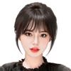 Peluca con flequillo para mujer, flequillo de aire natural para la frente, flequillo de aire que modifica la forma del rostro, cabello de simulación, peluca con flequillo de aire francés