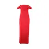 Comercio Exterior Ropa de Mujer 2026 Verano Nuevo Estilo Top Tubo Hombros Descubiertos Plisado de Cintura Alta Espalda Descubierta Vestido de Noche Simple y Elegante