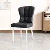 Silla de Comedor Extra Gruesa para Uso Doméstico, Estilo Nórdico, Silla Simple de Hotel para Ocio, Silla Engrosada con Respaldo, Silla para Mesa de Comedor con Cojín Suave