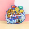 Imanes de Refrigerador Culturales y Creativos de Goma Suave de PVC Personalizados para Atracciones Arquitectónicas y Souvenirs Turísticos de Chengdu y Xi'An
