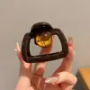 Pinza para el Cabello de Flor de Camelia para Mujer, una Herramienta Mágica para Cabello Corto durante el Período de Transición, Pinza para la Parte Posterior de la Cabeza, Accesorio para el Cabello Semirecogido, Exquisita Pinza de Garra Pequeña