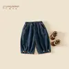 Pantalones tobilleros para niña, colección otoño 2026, nuevo estilo de pantalones vaqueros casuales para niños, pantalones largos de primavera y otoño para niñas pequeñas