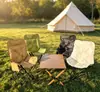Fabricante mayorista de silla luna acolchada de algodón premium, silla de camping portátil, silla plegable para picnic, silla plegable para exteriores acolchada de algodón