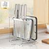 Estante de almacenamiento para cuchillos de cocina de acero inoxidable 304, estante de almacenamiento, jaula para palillos, estante para guardar cuchillos, estante para tabla de cortar, estante integrado, soporte para cuchillos de mesa
