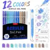 Canetas neutras coloridas, canetas gel de alta capacidade, marcadores coloridos empilháveis, conjunto de canetas gel para desenho de secagem rápida para planner de estudante