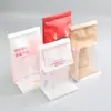 Fita Adesiva Papel Kraft Saco para Torradas Pão Saco Auto-selante Stand-up Personalizado Saco com Vedação Três Lados Saco a Vácuo com Vedação Oito Lados Embalagem para Salgadinhos