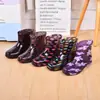 Botas de chuva botas de chuva curtas moda antiderrapante impermeável sapatos botas de água Feminino cozinha adulto Coreia do Sul sapatos de borracha fofo galochas verão